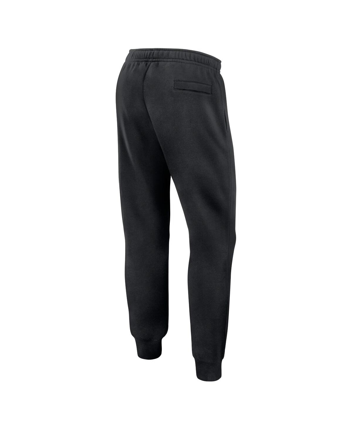 Nike Men's Black Georgia Bulldogs Sideline Club Fleece Joggers In Black,red