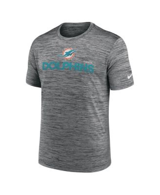 Men's Anthracite Miami Dolphins Blitz Velocity Modern Performance T-Shirt