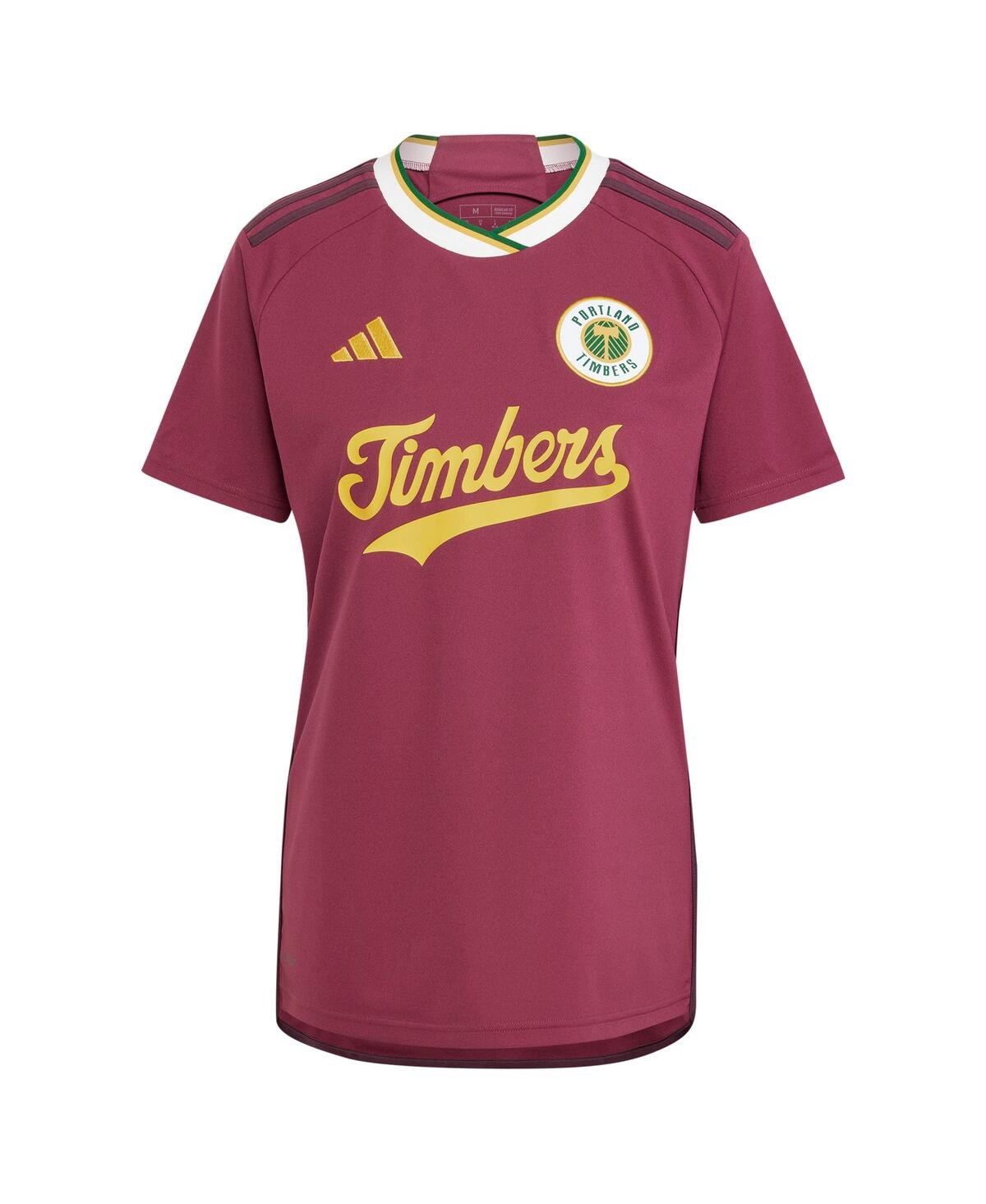 Adidas Women'sPortland Timbers 2024 Archive Replica Jersey - Red