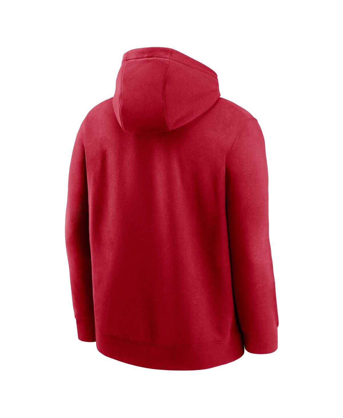 Nike Men'sSan Francisco 49ers Club Logo Pullover Hoodie - Scarlet