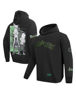 Freeze Max Men's Black Rick And Morty '90s Rave Rickvival Pullover ...
