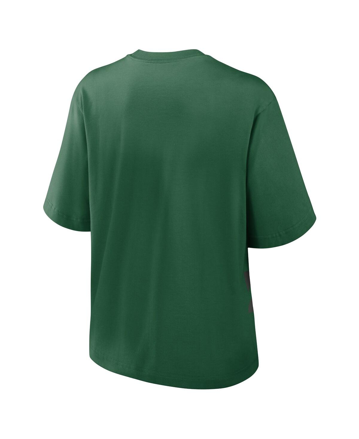 Nike Women's Green New York Jets Boxy T-shirt In Green