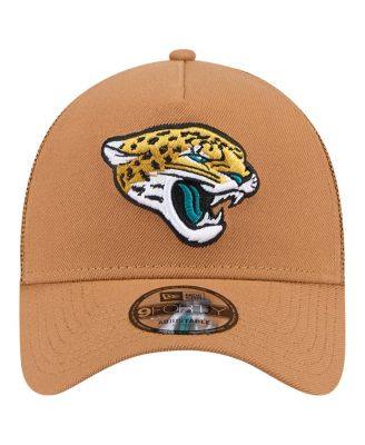 Men's Brown Jacksonville Jaguars Color Pack A-Frame Trucker 9FORTY Adjustable Hat