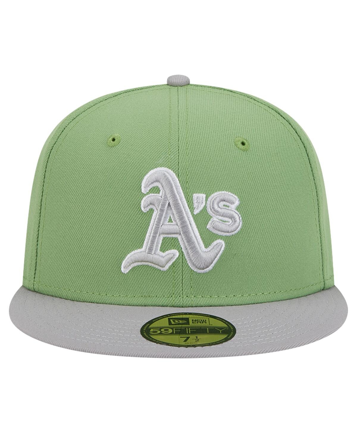 New Era Men'sGray Oakland Athletics Two-Tone Color Pack 59FIFTY Fitted Hat - Green, Gray