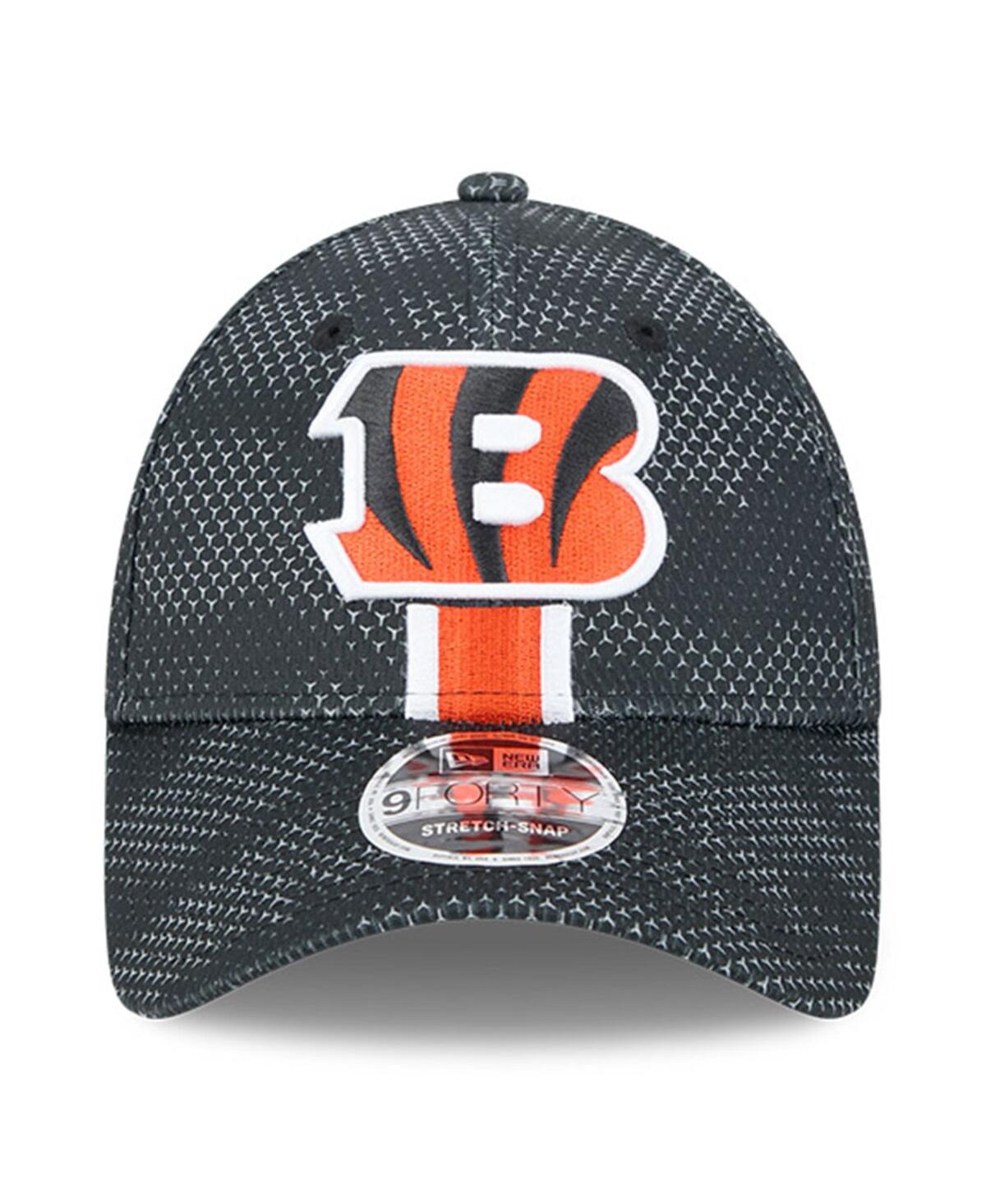 New Era Men's Black Cincinnati Bengals 2024 Sideline 9forty Stretch-snap Hat In Black