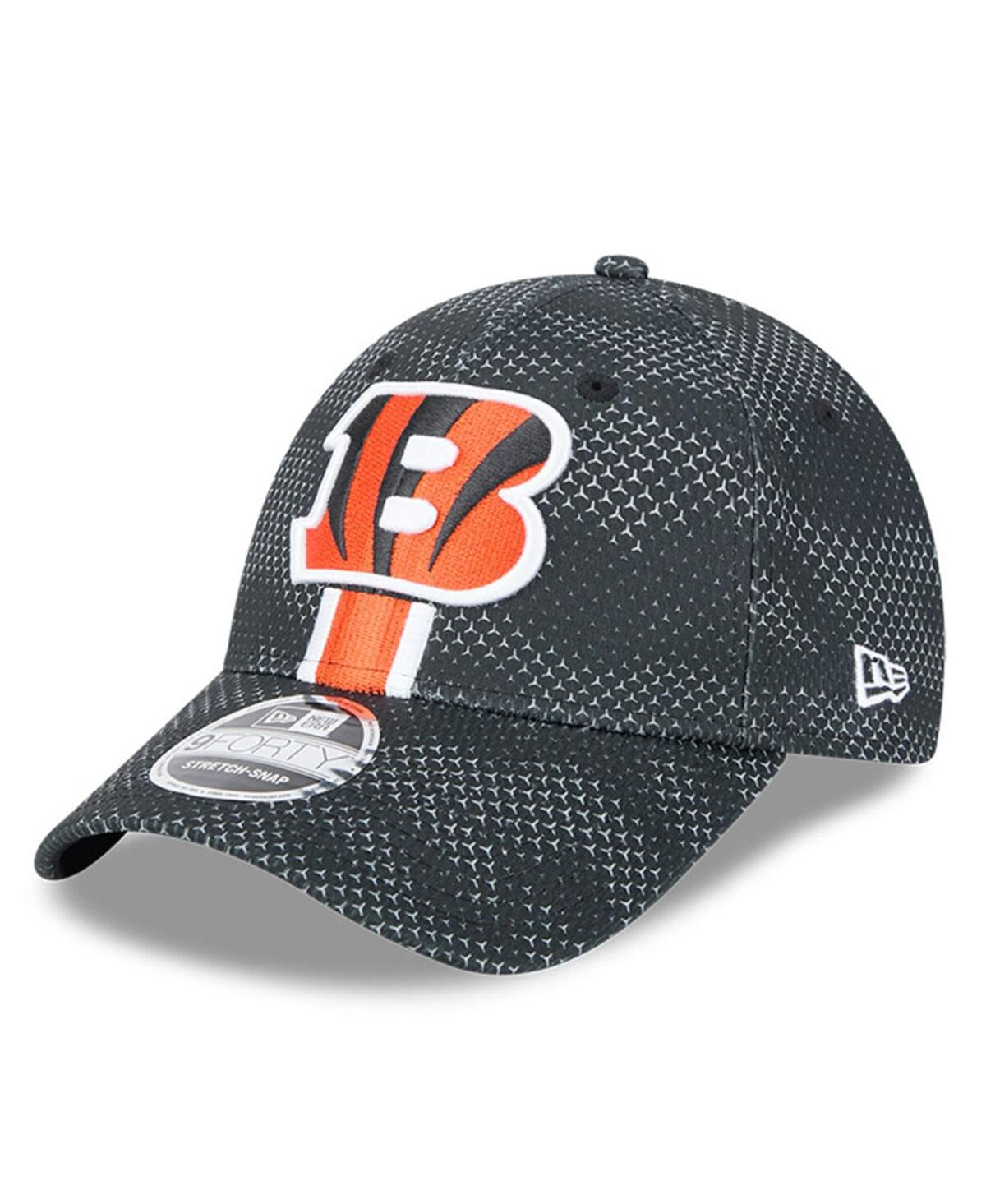New Era Men's Black Cincinnati Bengals 2024 Sideline 9forty Stretch-snap Hat In Black