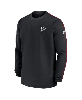 Men's Black Atlanta Falcons Alternate Logo Coach Long Sleeve T-Shirt