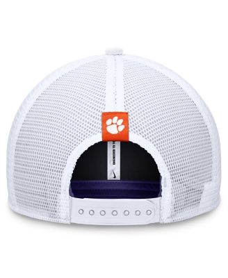 Men's Purple/White Clemson Tigers Local Trucker Adjustable Hat