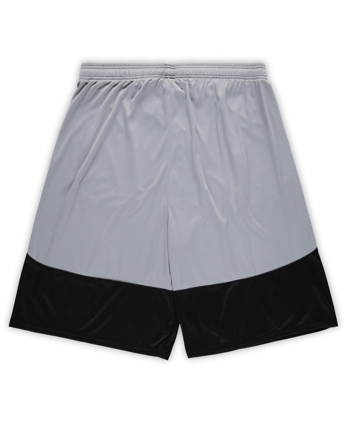 Fanatics Men'sNew Orleans Saints Big Tall Team Logo Shorts - Black, Silver