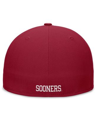 Men's Crimson Oklahoma Sooners Legacy True Fitted Hat