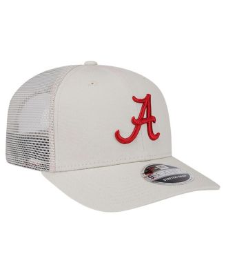 Men's Stone Alabama Crimson Tide Canvas 9SEVENTY Stretch-Snap Hat