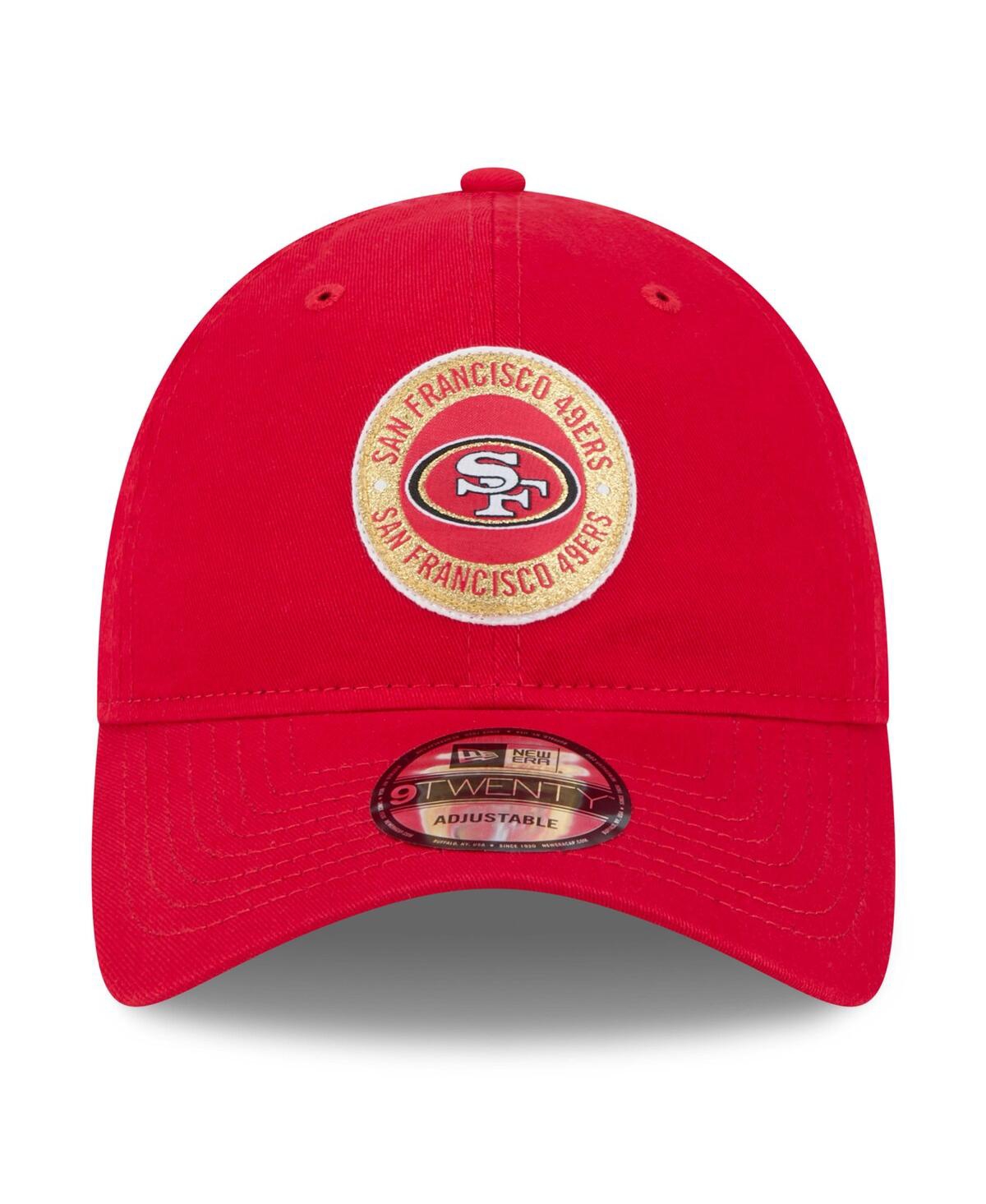 New Era Men's Scarlet San Francisco 49ers 2024 Sideline 9twenty Adjustable Hat In Scarlet