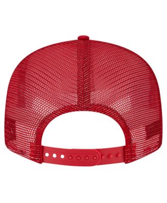 Men's Red Los Angeles Angels Bikini Bottom Trucker 9FIFTY Snapback Hat