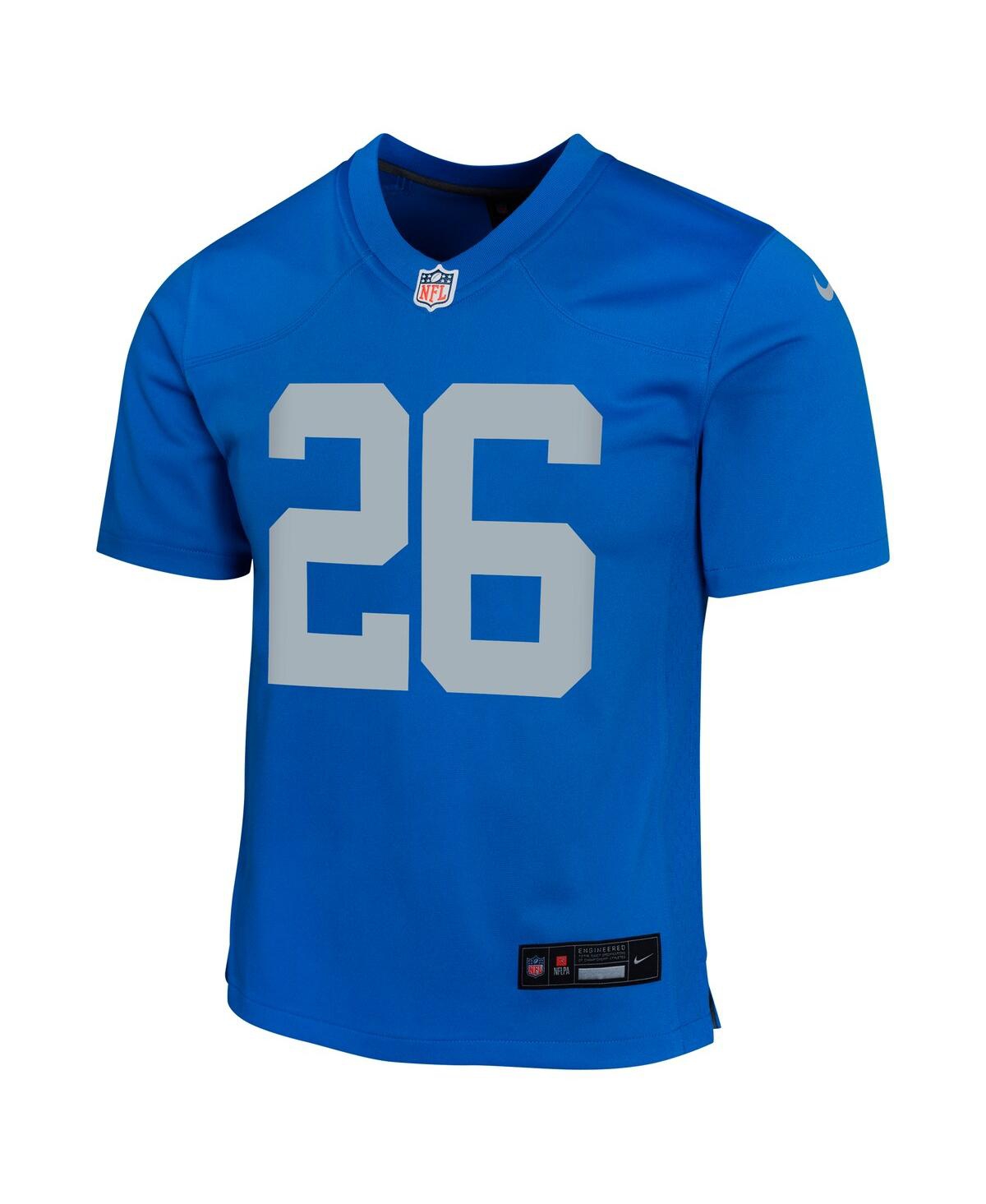 Nike Big Boys and Girls Jahmyr GibbsDetroit Lions Alternate Game Jersey - Blue