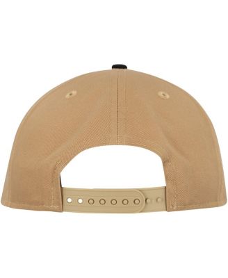 Men's Khaki/Black Pittsburgh Pirates Golfer Snapback Hat