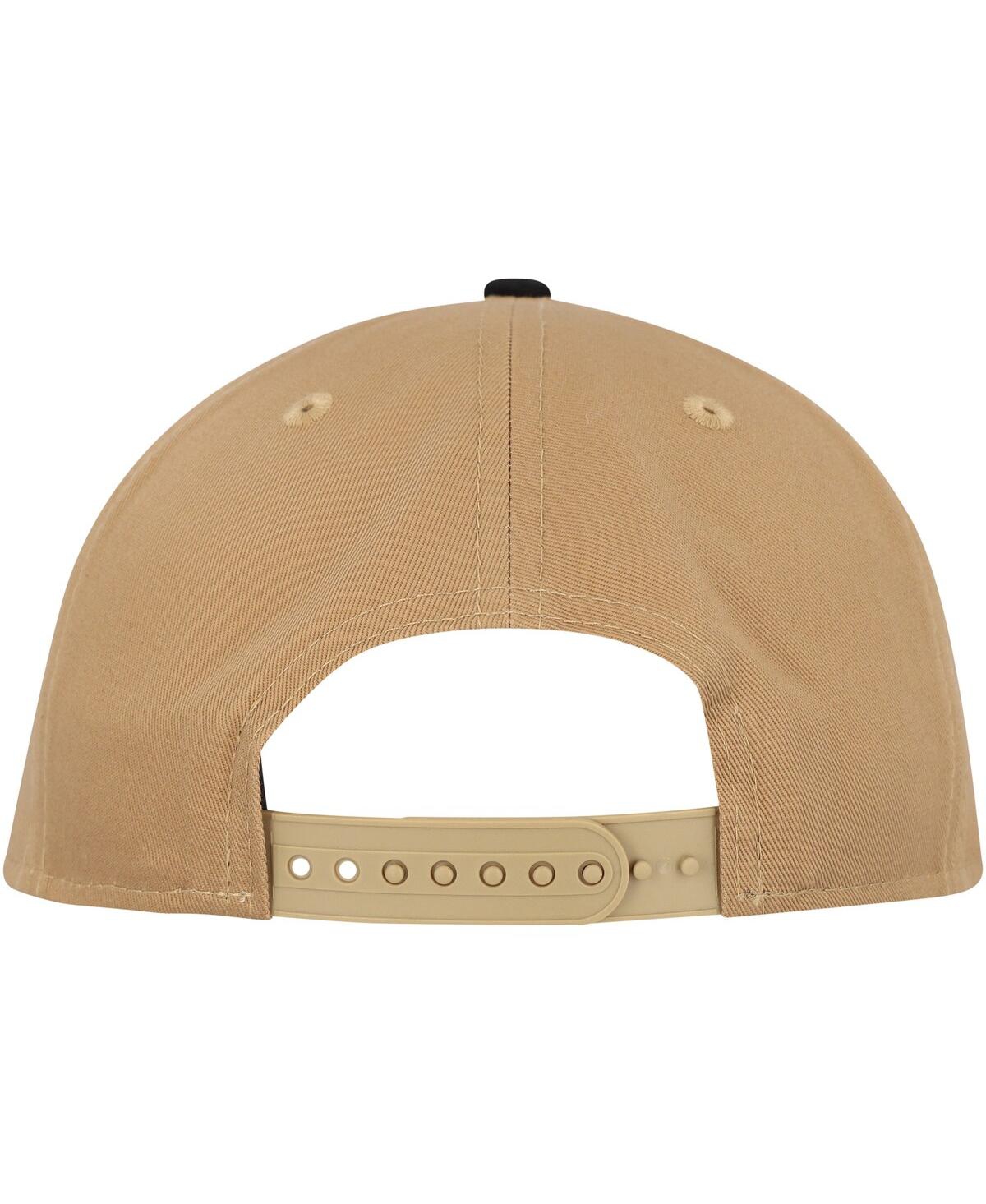 NEW ERA MEN'S KHAKI/BLACK PITTSBURGH PIRATES GOLFER SNAPBACK HAT 