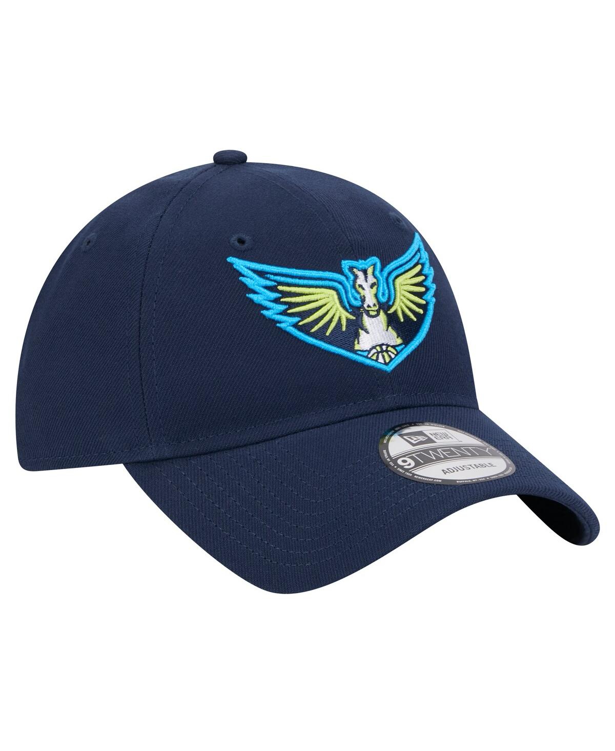 New Era Men's And Women's Navy Dallas Wings Core Logo 9twenty Adjustable Hat In Navy