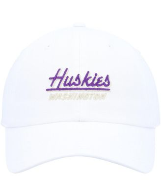 Men's White Washington Huskies Largo Adjustable Hat