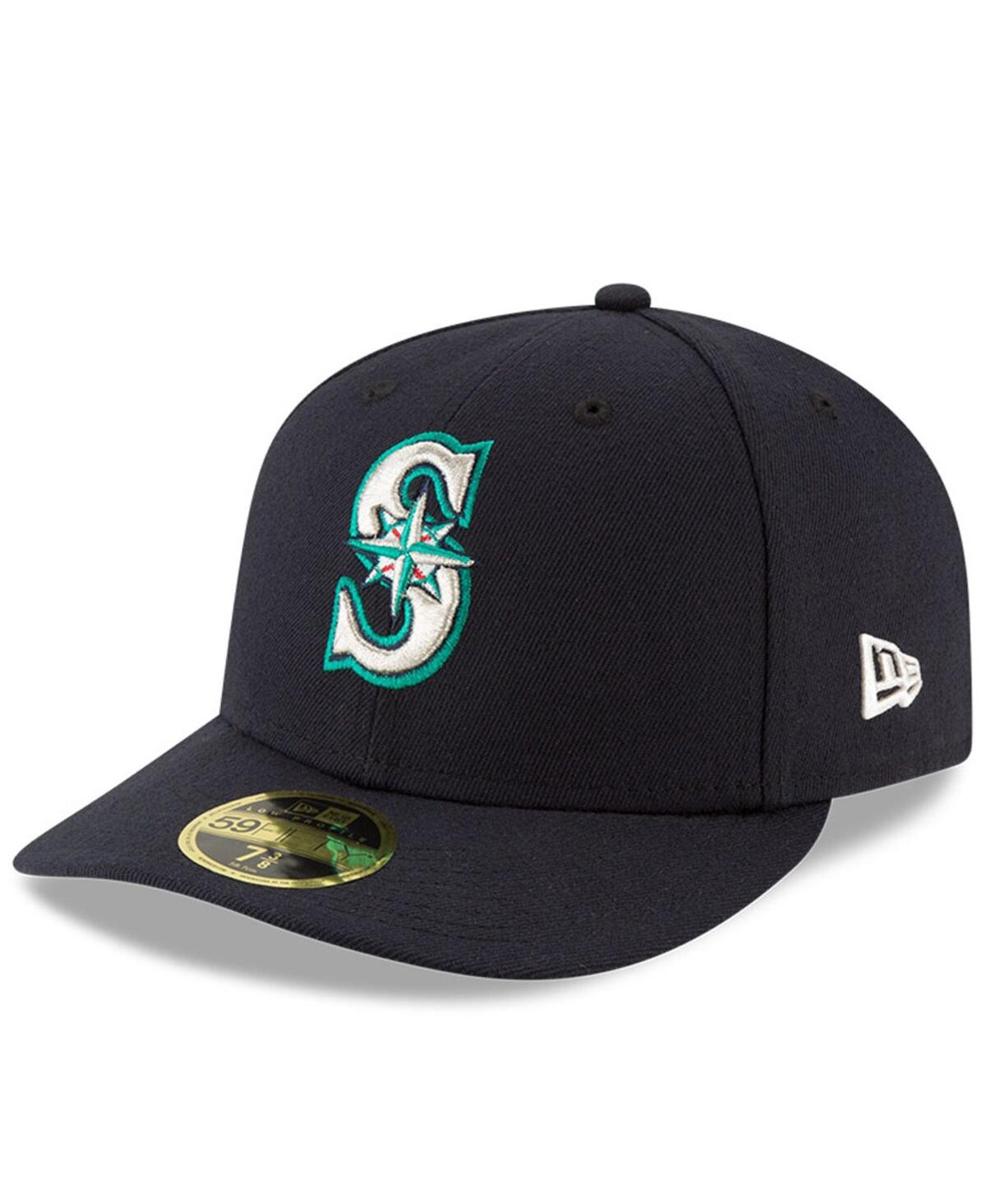 New Era Men'sSeattle Mariners National Baseball Hall of Fame Low Profile 59FIFTY Fitted Hat - Navy