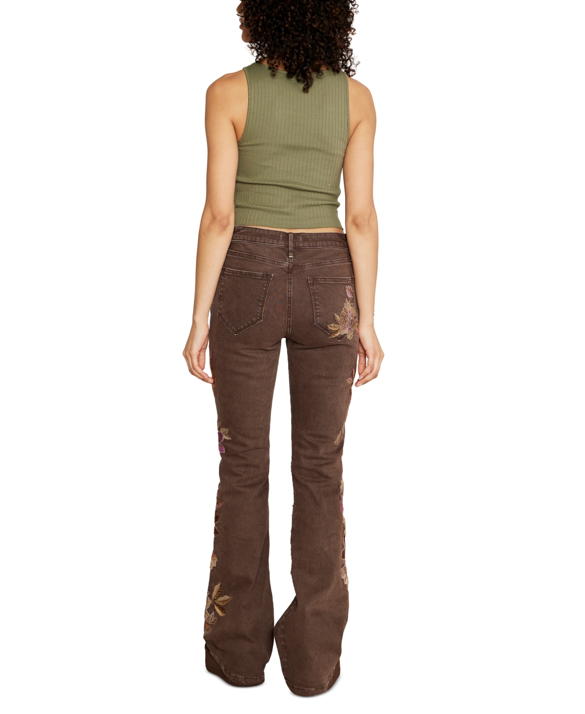Driftwood Women's Farrah Embroidered Flare Jeans