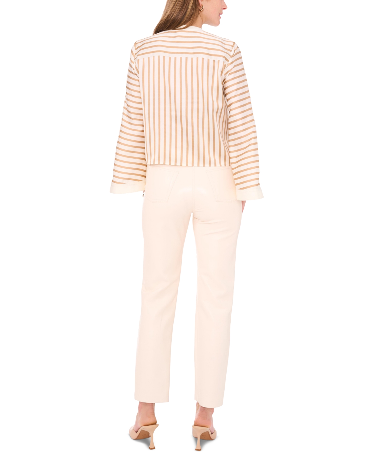 Vince Camuto Women's Striped Tie-Front Top