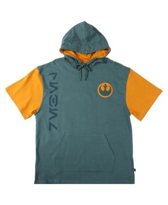 Men's and Women's Green Star Wars Rebel Alliance Short Sleeve Pullover Hoodie