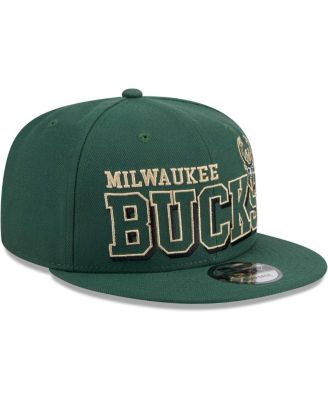 Men's Hunter Green Milwaukee Bucks Gameday 9FIFTY Snapback Hat