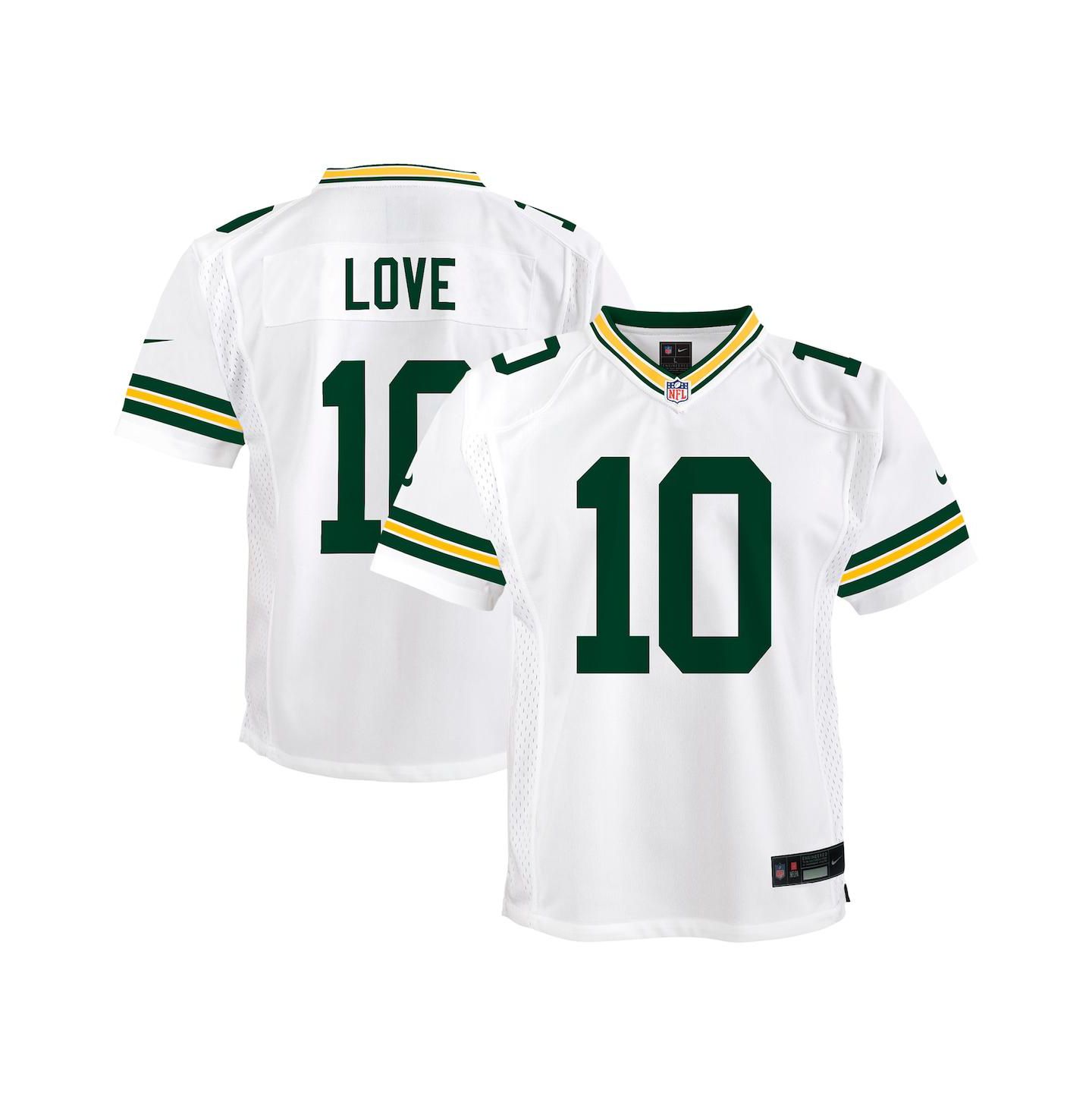 Детская игровая джерси Nike Christian Watson Green Bay Packers Team, цвет: Белый — фото 1