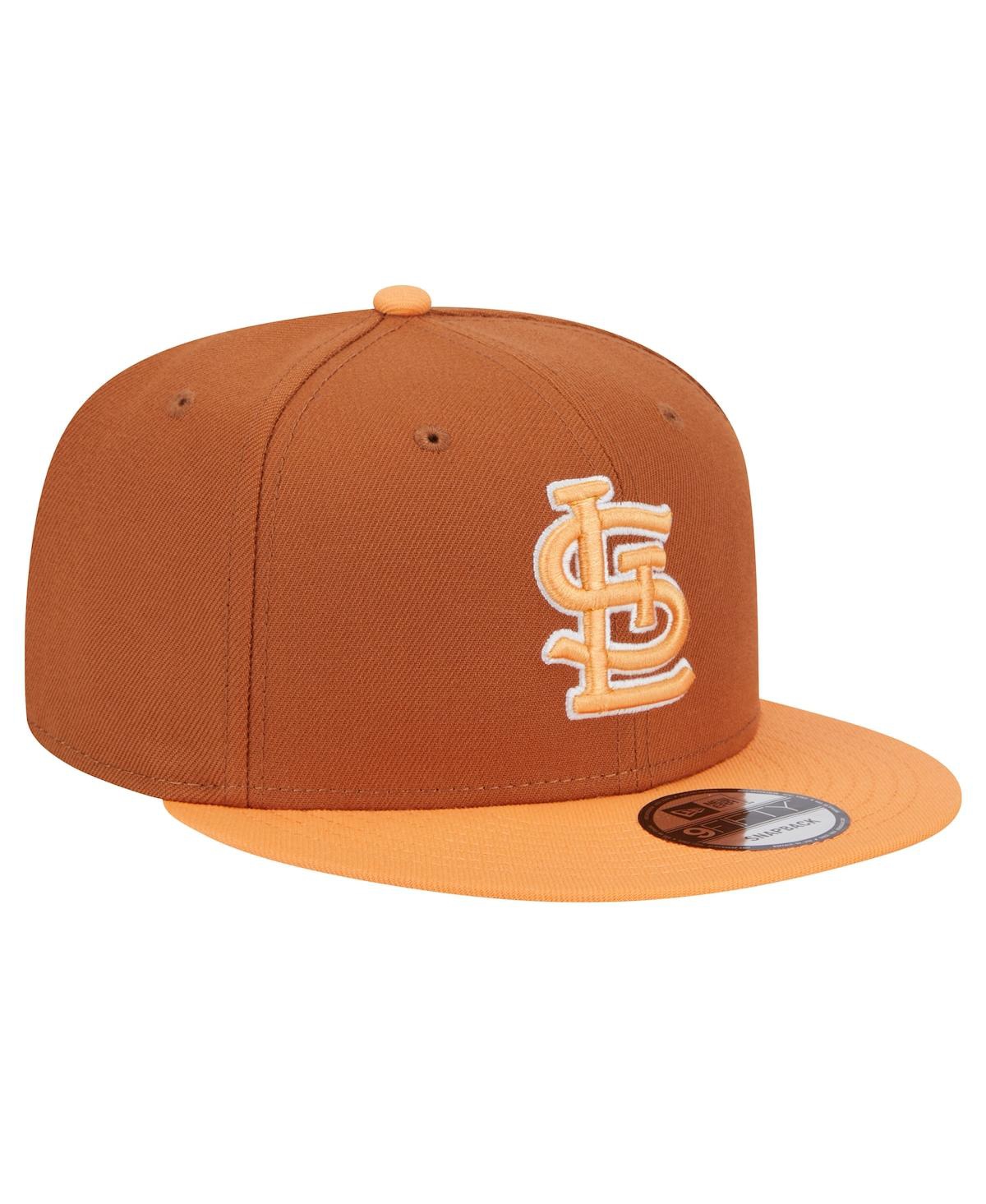 New Era Men's Brown St. Louis Cardinals Spring Color Two-tone 9fifty Snapback Hat In Brown