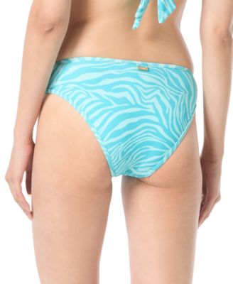 Women's Sequin Zebra Print Hipster Bikini Bottoms