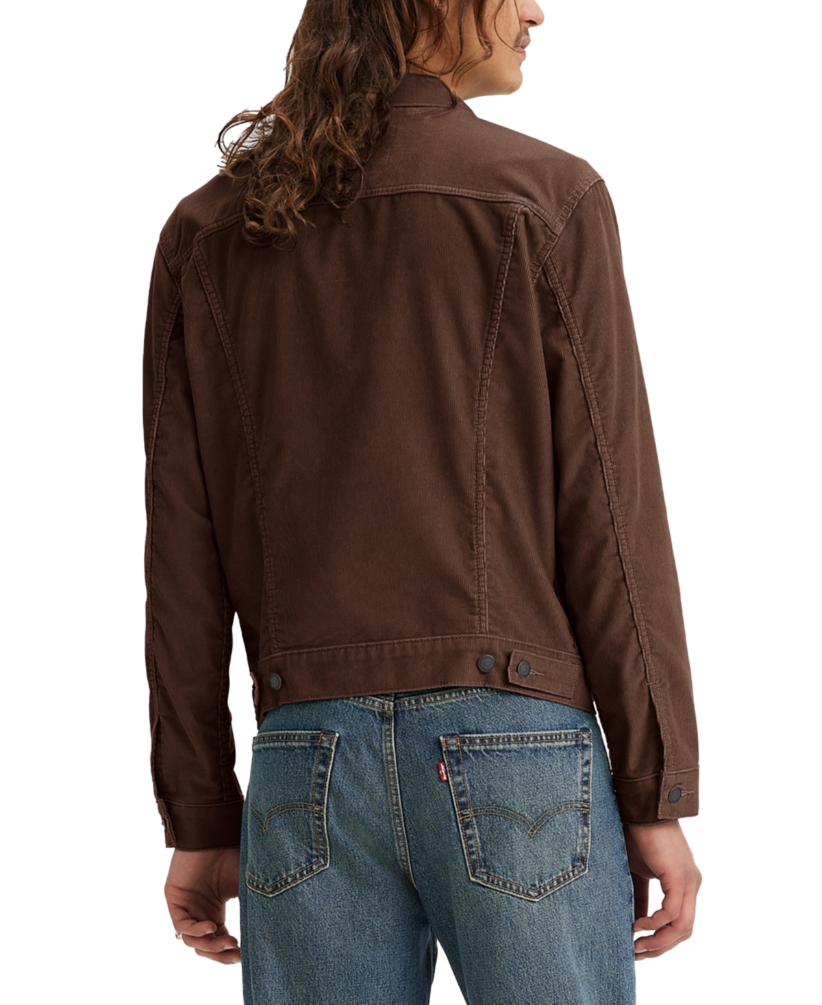 Men's Fondue Denim Trucker Jacket In Fondue Fud