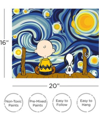 Peanuts Starry Night Art By Numbers Craft Kit