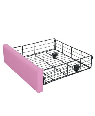  Princess Crown Bed with LED Lights and Drawers