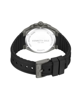 Men's Dress Sport Black Stainless Steel Watch, 43.5mm