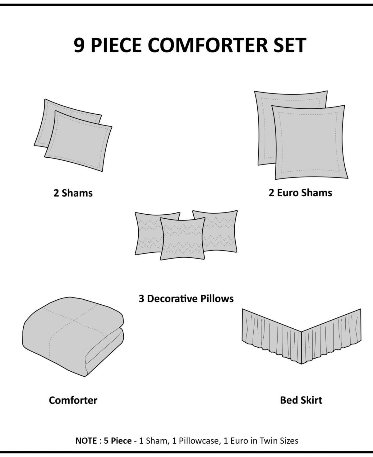 Madison Park Dawn 9-Pc. Comforter Set