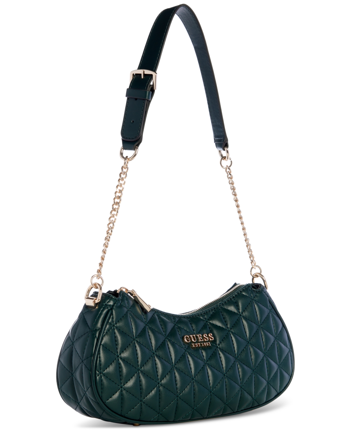 Guess Kori Top Zip Quilted Shoulder Bag