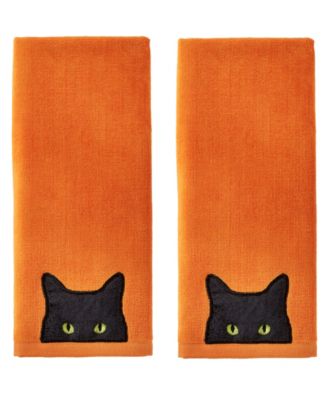 Shadow Eyes Cotton 2 Piece Hand Towel, 16" x 25"