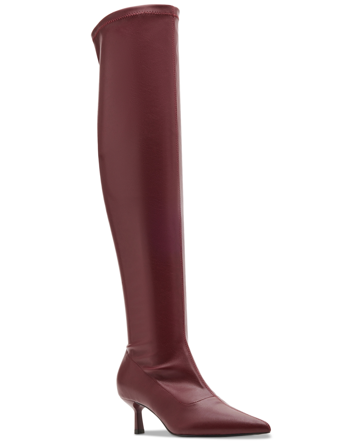 Deserai Over-The-Knee Kitten Heel Boots - Leopard