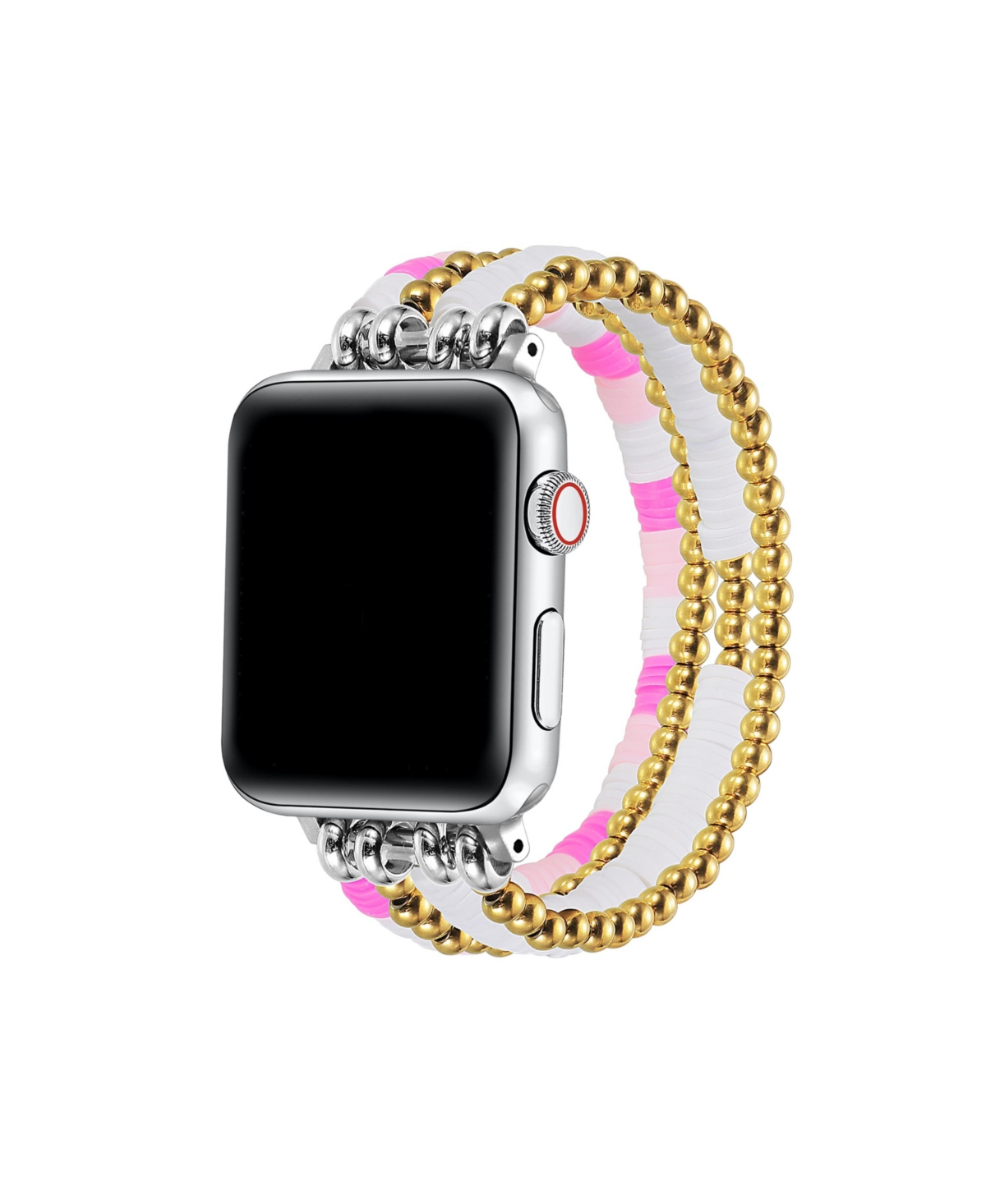 Bestie Beaded Band for Apple Watch, Fits All Apple Watch Models - Pink