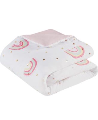 Alicia Rainbow Metallic Stars 6-Pc. Comforter Set, Twin