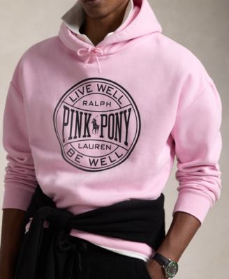 Men's Pink Pony Relaxed-Fit Hoodie