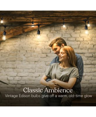 Ambience Pro 24 ft Indoor/Outdoor LED Weatherproof String Lights, 1-Watt