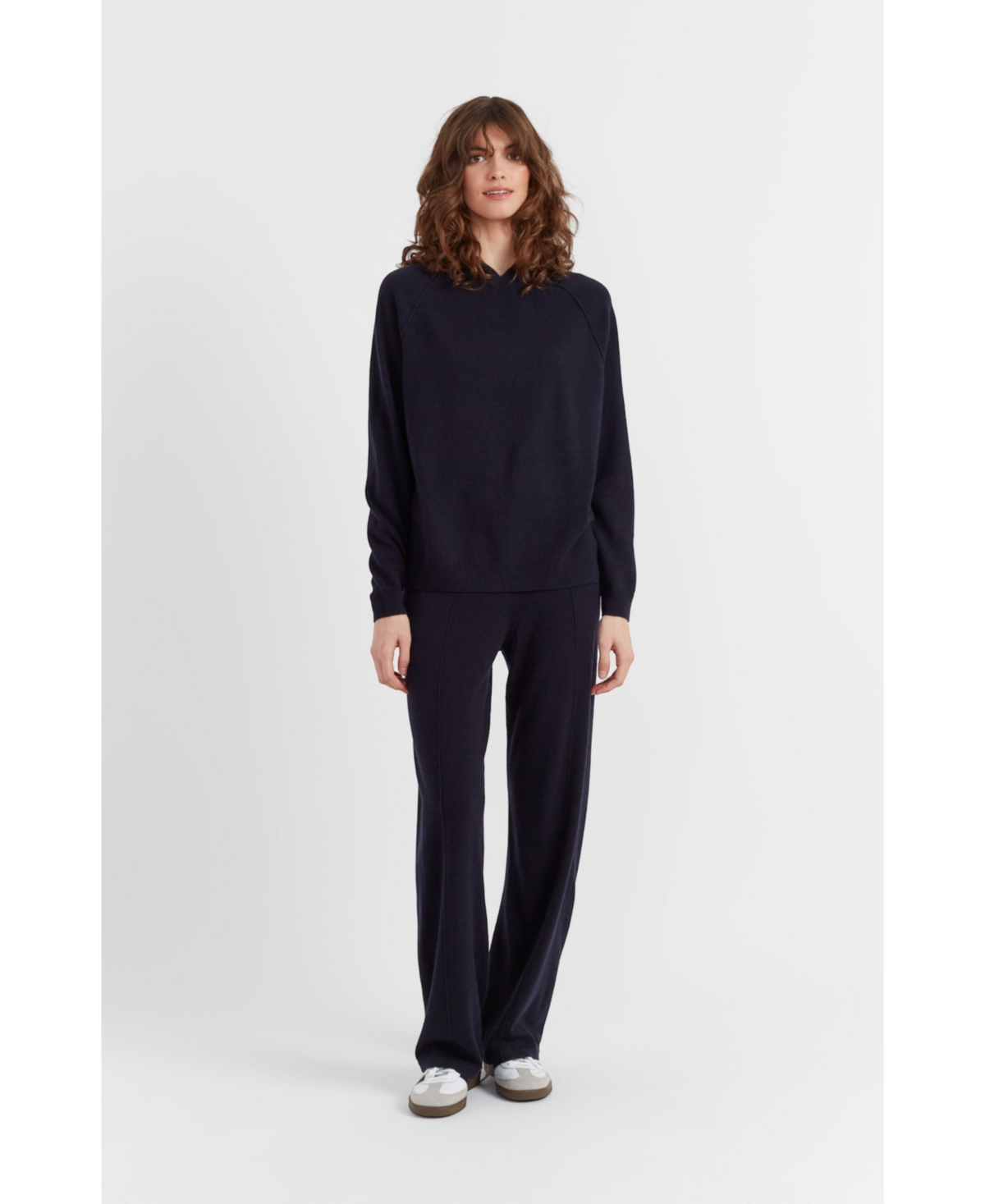 Chinti and Parker Women's Chinti & Parker Wool Cashmere Luxe Lounge Boxy Hoodie