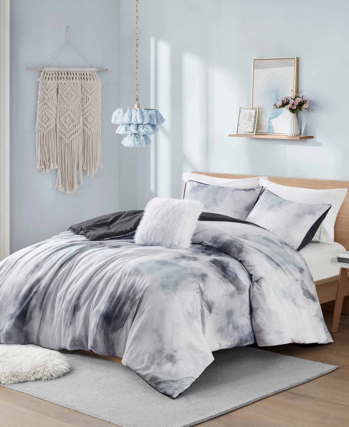 Intelligent Design Cassiopeia Watercolor Tie Dye 4-Pc. Comforter Set,