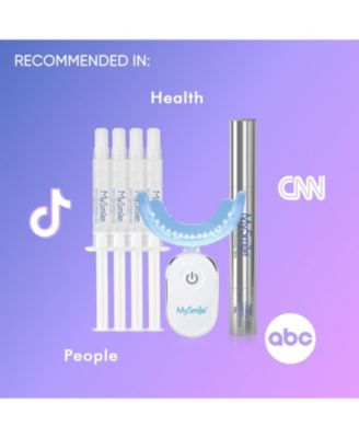 Deluxe 10 Min Teeth Whitening Kit with 28 LED Light, 35% Carbamide Peroxide Teeth Whitening Gel, Helps Remove Years of Stains from Coffee, Soda, Wines, Smoking, Food