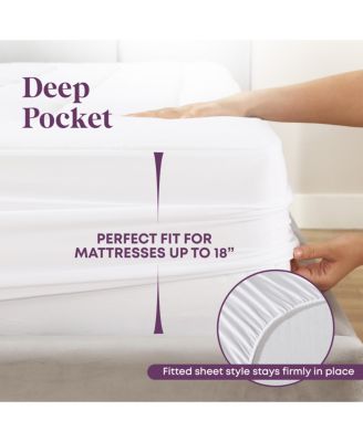 CIRCLESHOME Ultra-Plush Down Alternative Cotton Top Mattress Pad White Twin XL
