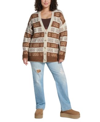 【UGG】Women's UGG Graphic Logo Cardigan 海外限定 UGG® UGG Women's Button-Front Graphic Logo Cardigan - Macy's
