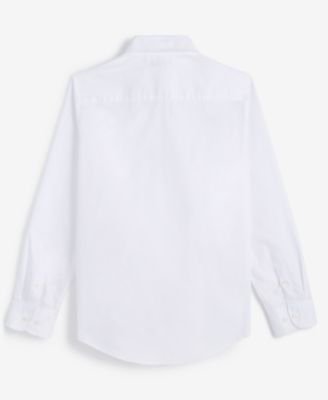 Big Boys Front Pocket Pinpoint Oxford Shirt