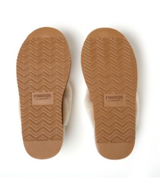 Fireside by Women's Melton Genuine Shearling Platform Scuff Slipper