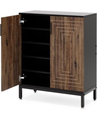 Shoe Cabinet with Doors, 20 Pairs Entryway Shoe Storage Cabinet with Shelves